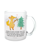 Mr. & Mrs. Panda Trinkbecher Fuchs  Weihnachtsbaum mit Spruch in Transparent