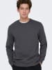ONLY & SONS Sweatshirt in Grey Pinstripe