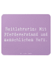 Mr. & Mrs. Panda Mousepad Spruch Reitlehrerin Herz mit Spruch in Lavendeltraum