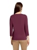 Betty Barclay Basic Shirt mit Rundhalsausschnitt in Dark Aubergine