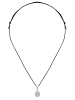 mantraroma 925er Silber - Kettenanhänger (L) 10 x (B) 23 mm mit Rosenquarz