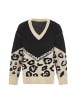 VIRITA Women Strickpullover in Schwarz Beige
