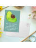Mr. & Mrs. Panda Postkarte Mutige Hebamme mit Spruch in Meeresbrise