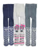 TupTam Mädchen Strickstrumpfhosen Bunt Gemustert 6er Pack in grau/rosa