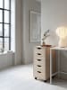 KADIMA DESIGN Rollcontainer 33 x 64 x 38 cm MDF-Holz 5 Schubladen sonoma