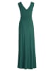 Vera Mont Abendkleid mit V-Ausschnitt in Dark Emerald