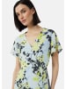 comma Kleid lang in Blau-mehrfarbig