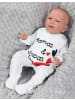 TupTam Baby Strampler Set mit Spruch in rot/weiß
