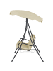Beliani Gartenschaukel GARBO in Beige - (W) 185 x (H) 184 x (L) 112 cm