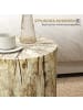 HOMCOM Beistelltisch in Naturholz 37L x 37B x 43H cm