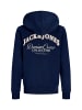 JACK & JONES Junior Hoodie 'B randes' in blau