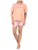 NORMANN ShortySchlafanzug kurze Hose "New York City Loving" - 65261 in apricot