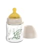 nip Glas-Flasche Cherry green 120 ml + Latex-Trinksauger in beige,motiv