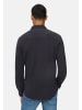 Camel Active Langarm Hemd aus Baumwolljersey in Dunkelblau