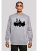 F4NT4STIC Sweatshirt Cities Collection - Munich skyline in grau meliert