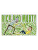 Rick and Morty Rick and Morty Brettchen Frühstücksbrettchen Schneidebrettchen in weiß