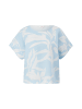 s.Oliver T-Shirt kurzarm in Blau-creme