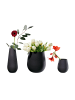 Villeroy & Boch 3er Set Vasen-Set Manufacture Collier schwarz in schwarz