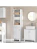 SoBuy Badezimmerschrank in Mattweiß - (W) 38 x (H) 161 x (L) 40 cm