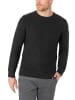 Timezone Strickpullover Rundhals 3D Muster Regular Fit in Schwarz