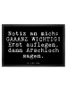 Mr. & Mrs. Panda Fußmatte Notiz an mich: GAAANZ... mit Spruch in Schwarz
