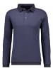Ragman Polo-Sweatshirt Fischgrat in Blau