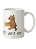 Mr. & Mrs. Panda Kindertasse Bär Zuhause mit Spruch in Weiß