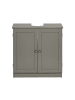Beliani Waschbeckenunterschrank ATJONI in Grau - (W) 60 x (H) 60 x (L) 30 cm