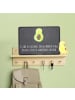 Mr. & Mrs. Panda Blechschild Avocado Kern mit Spruch in Kreidetafel
