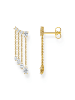 Thomas Sabo 925 Sterling Silber vergoldet, Zirkonia Ohrringe