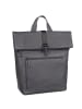 Leonhard Heyden Den Haag Rucksack Leder 40 cm Laptopfach in grau