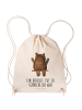 Mr. & Mrs. Panda gym rucksack Bär Schaukel mit Spruch in Creme
