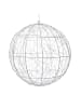 MARELIDA LED Drahtkugel Leuchtkugel 600LED für Innen Außen D: 38cm in silber