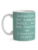 Mr. & Mrs. Panda Kaffeetasse Spruch Detektiv Beruf mit Spruch in Meeresbrise