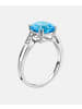 Diamant L'éternel Ring aus 375 Weißgold mit Diamant mit Topas