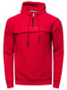 Rusty Neal Kangaroo Kapuzenpullover mit Zipper in Rot