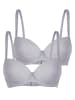 Nina von C. 2er Pack Schalen BH in silber melange