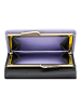DuDu Corsica Geldbörse RFID Schutz Leder 11 cm in black-lavander