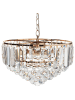 Beliani Pendelleuchten ACHEIRO S in Gold/Transparent - (W) 40 x (H) 120 x (L) 40 cm