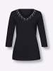 Sieh an! 3/4-Arm-Shirt in schwarz