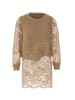 paino Damen Strickpullover in Taupe