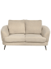 Beliani 2-tlg Sitzgruppe KJAER in Beige/Schwarz