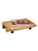 relaxdays Nachttisch klemmbar in Natur - (B)36 x (H)9 x (T)25,5 cm