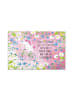 Mr. & Mrs. Panda Puzzle Einhorn Radfahrer mit Spruch in Rot Pastell