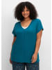 sheego T-Shirt in dunkelpetrol