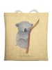 Mr. & Mrs. Panda Tote Bag Koalabär ohne Spruch in Gelb Pastell
