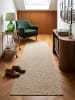 KADIMA DESIGN Teppichläufer Uni flachgewebt pflegeleicht Wohnzimmer Flur Esszimmer in Natur