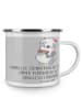 Mr. & Mrs. Panda Camping Emaille Tasse Junggesellinnenabschied E... in Heather Grey