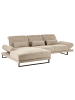 Beliani Ecksofa IKAST in Beige/Schwarz - (W) 320 x (H) 105 x (L) 214 cm