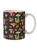 Mr. & Mrs. Panda Keramiktasse Pilze Schmetterlinge ohne Spruch in Grau
